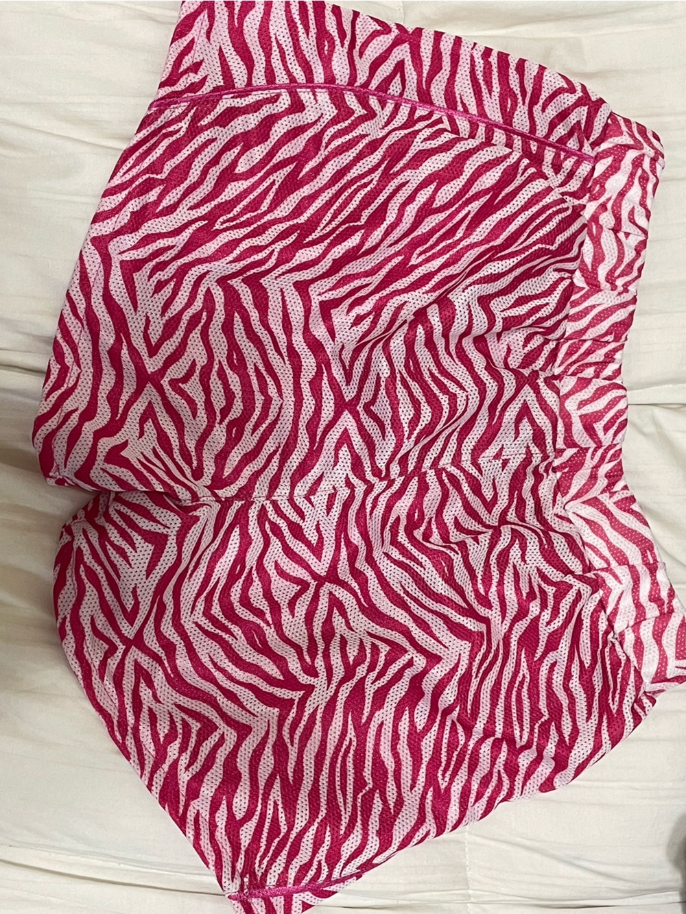 Women’s Athletic Shorts in Pink Zebra Print